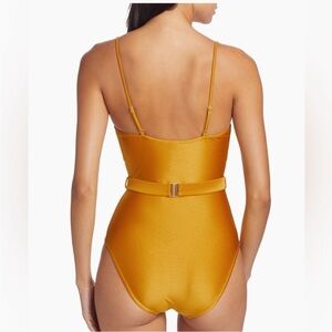 Zimmermann glossy honey swimsuit. M